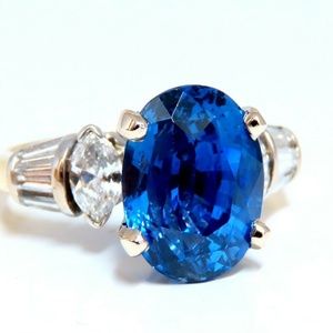 5.75ct GIA Certified Natural No Heat Blue Sapphire